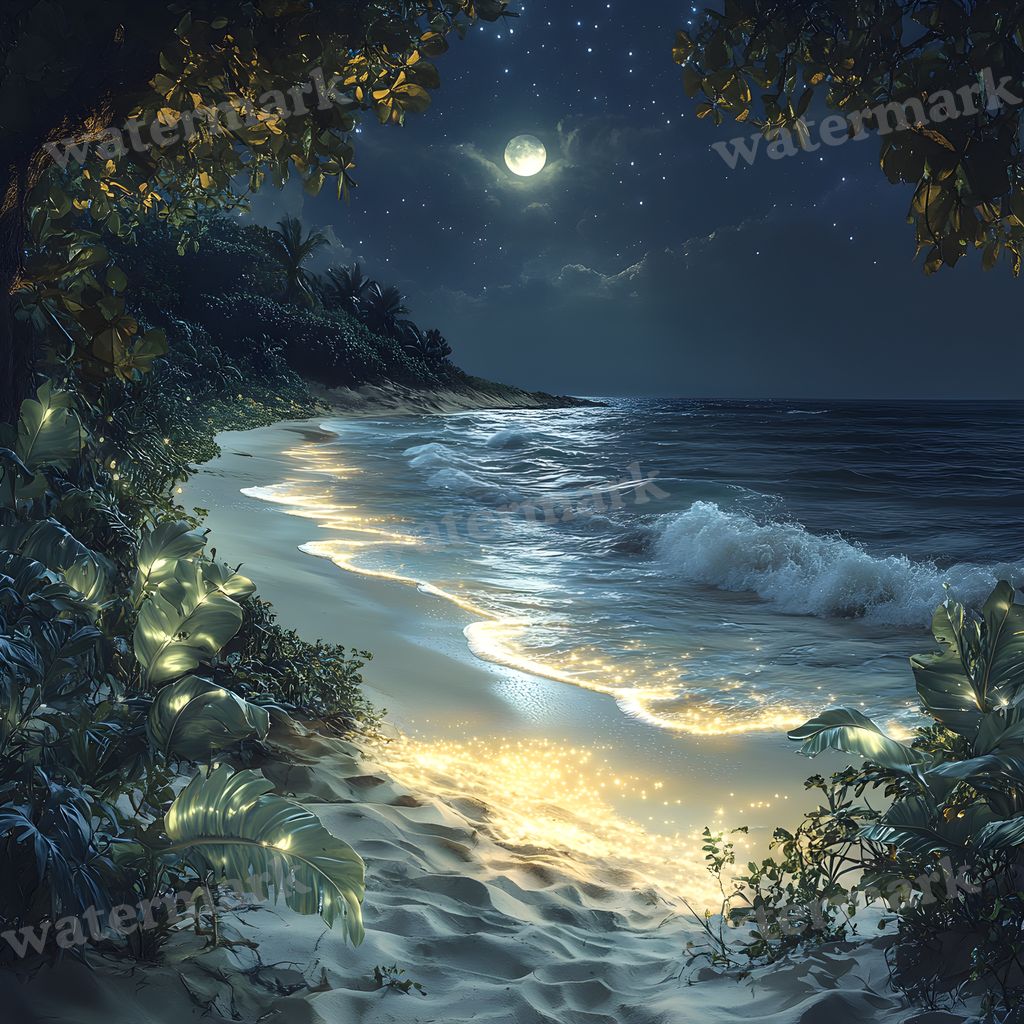 Celestial Beach Backdrop Images