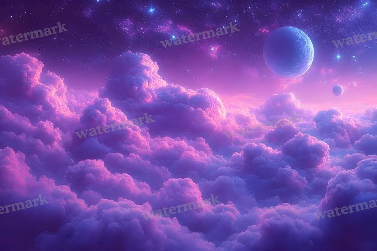 Celestial Glow Scene digital photo backdrop for photo editing, preview 4