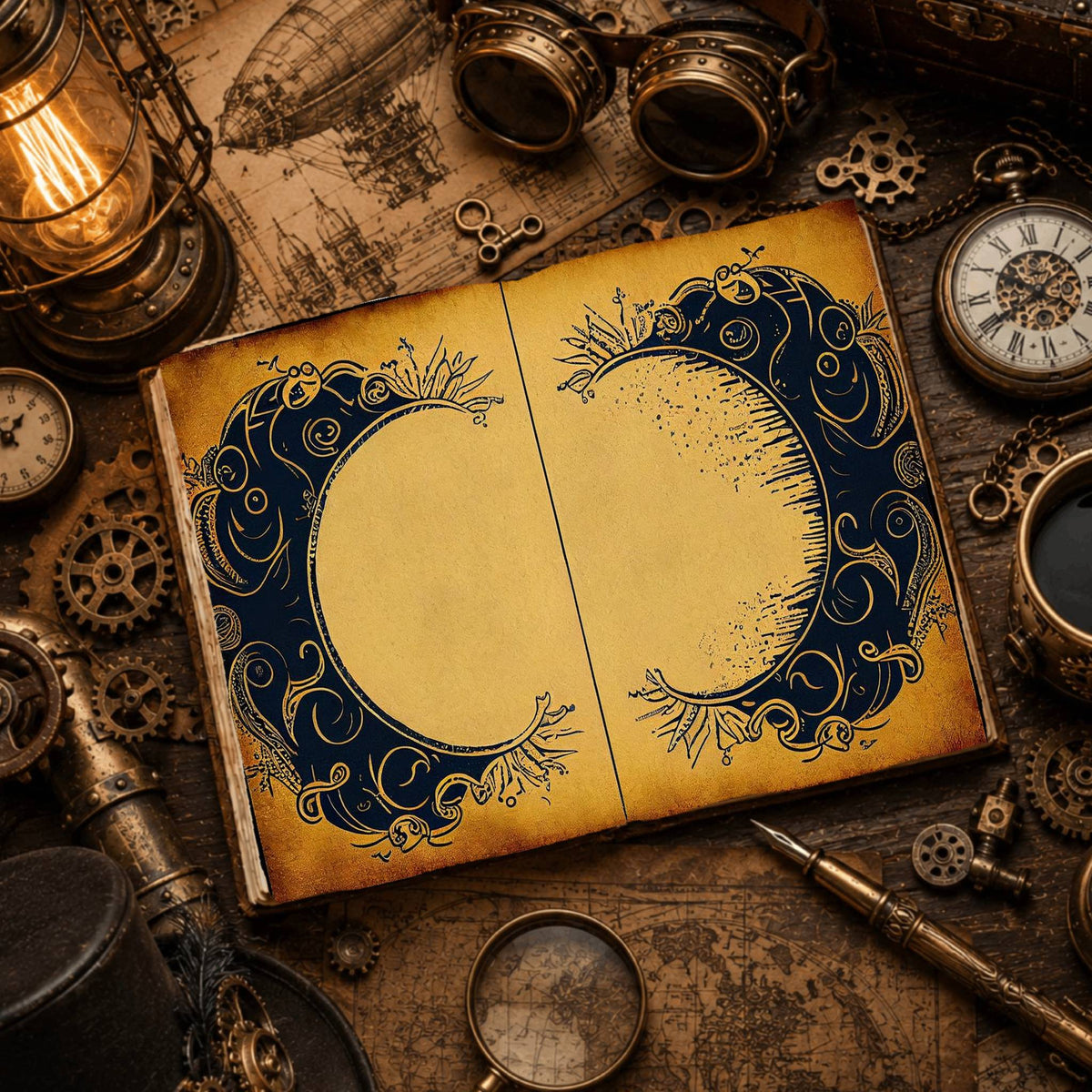 Celestial Moon Digital Papers