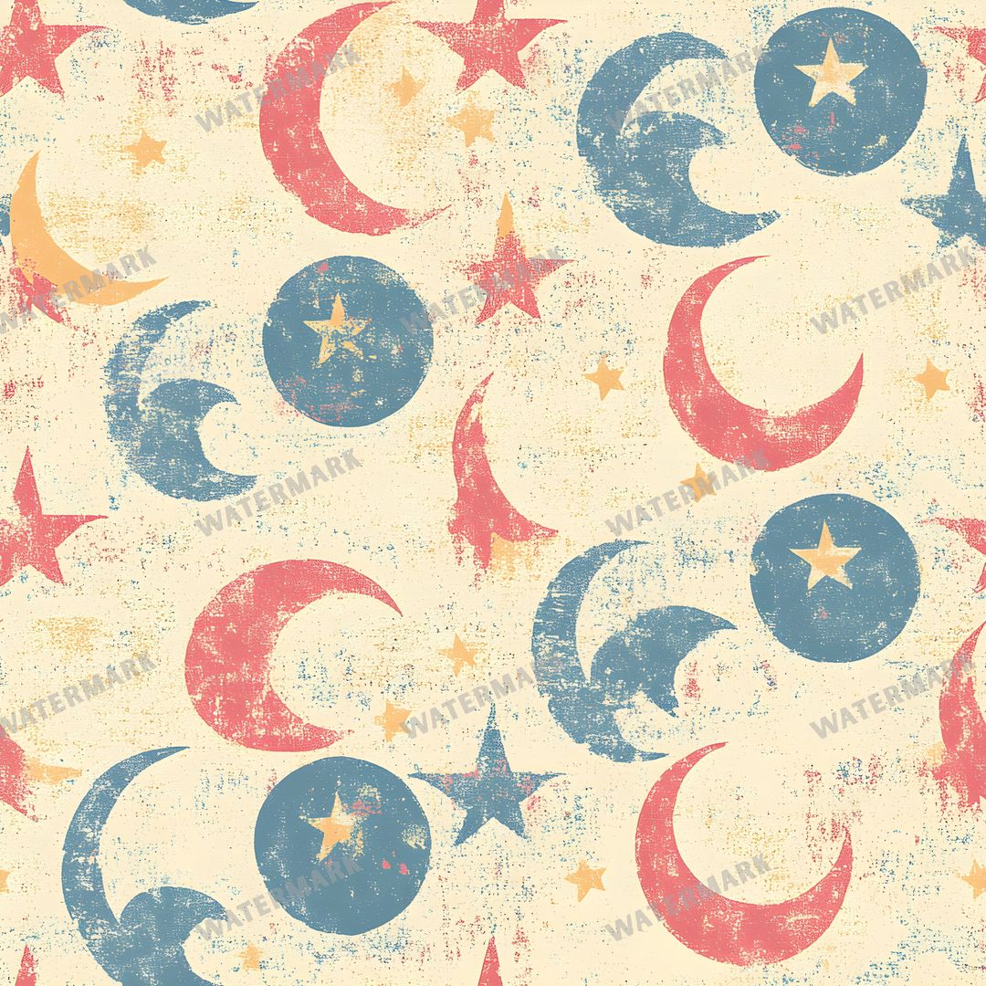 Celestial Seamless Pattern