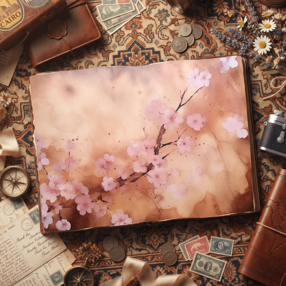 Cherryblossoms Digital Papers