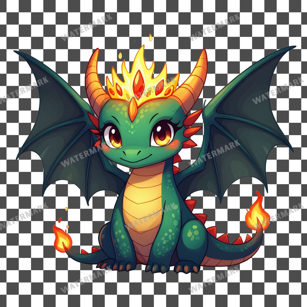 Chibi Dragon Queen Clipart Pngs