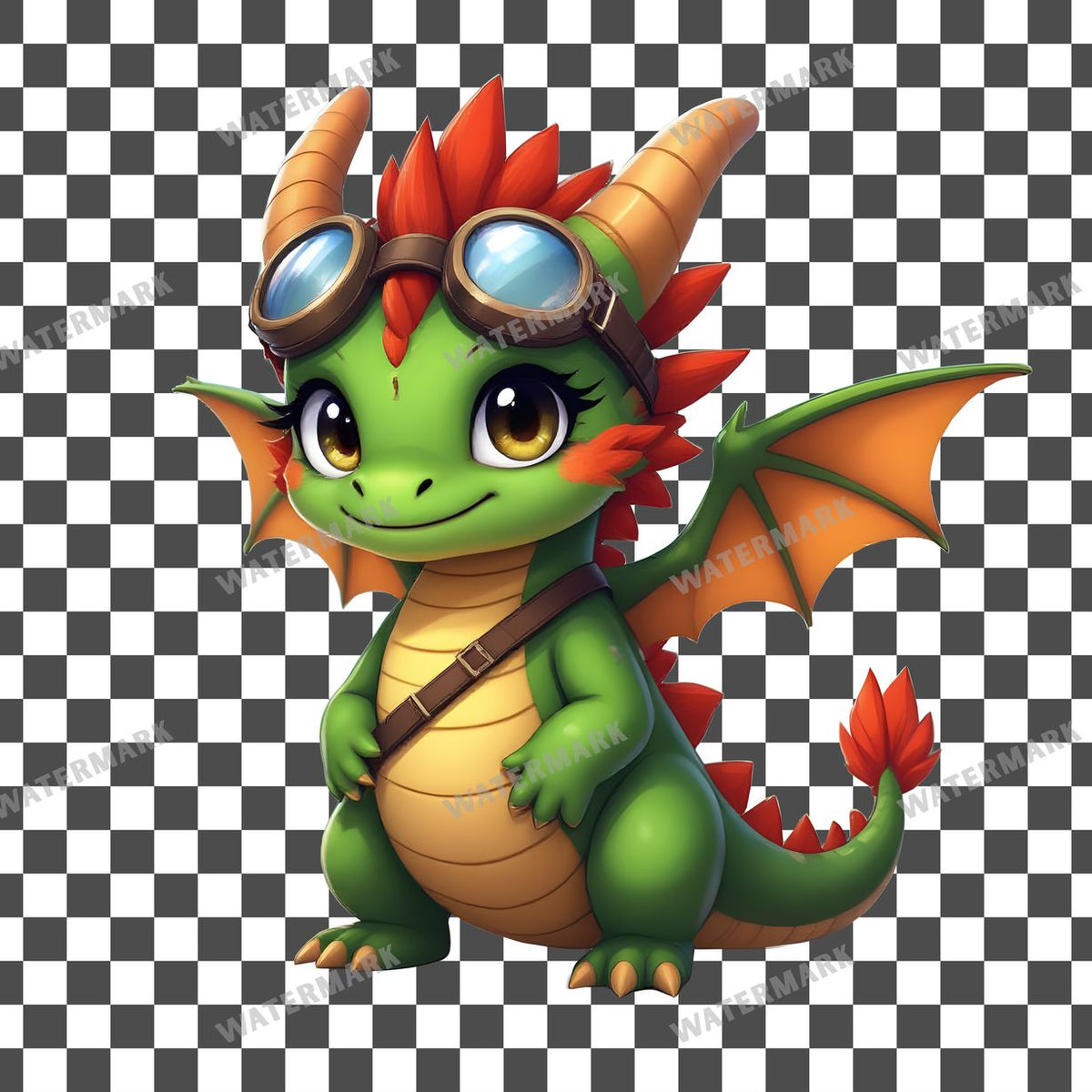 Chibi Dragon Rider Clipart Pngs
