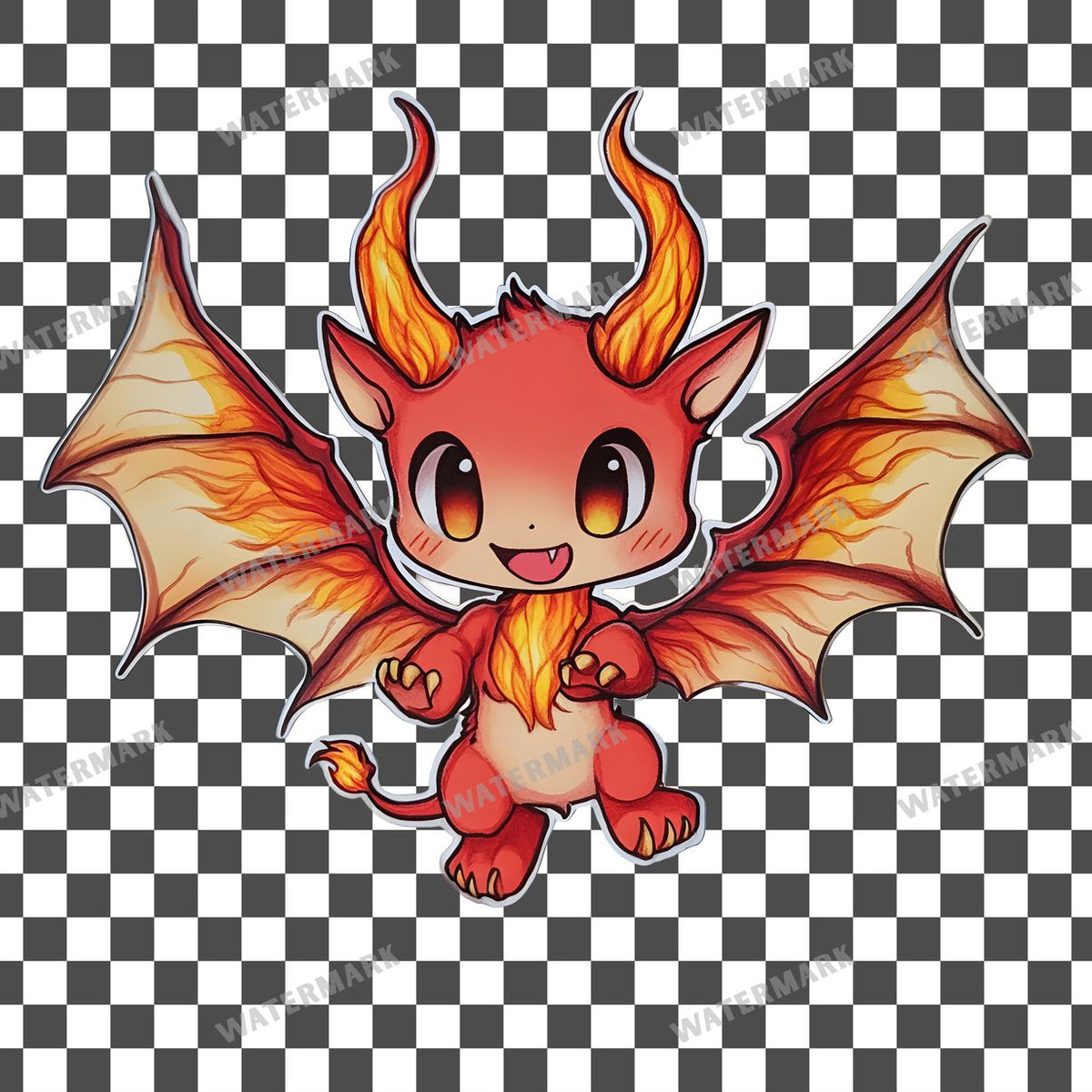 Chibi Fire Clipart Pngs