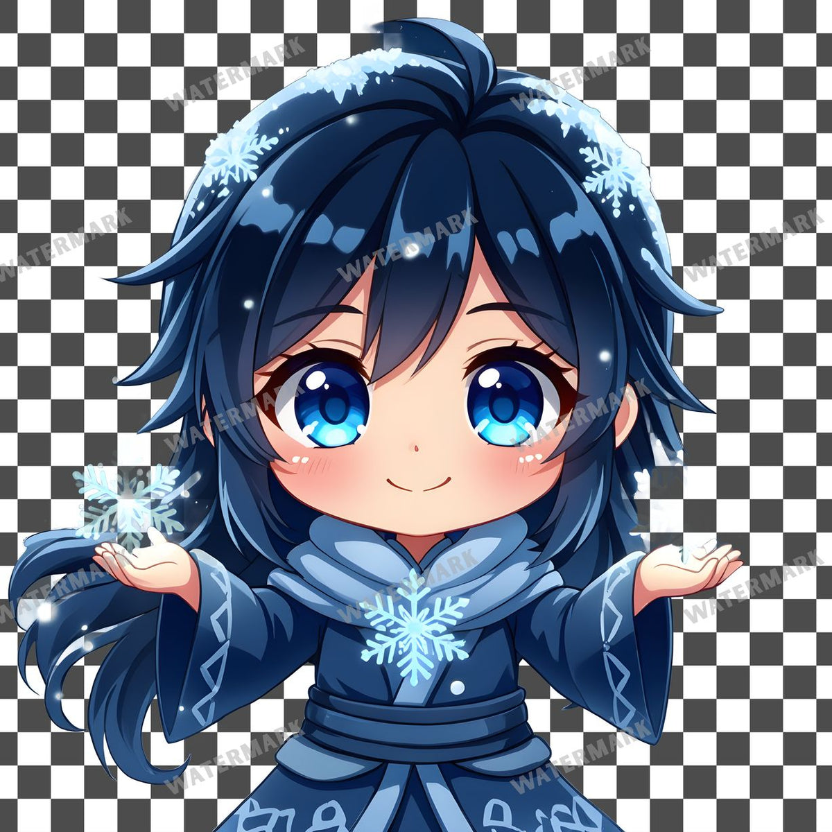 Chibi Snow Spirit Clipart Pngs