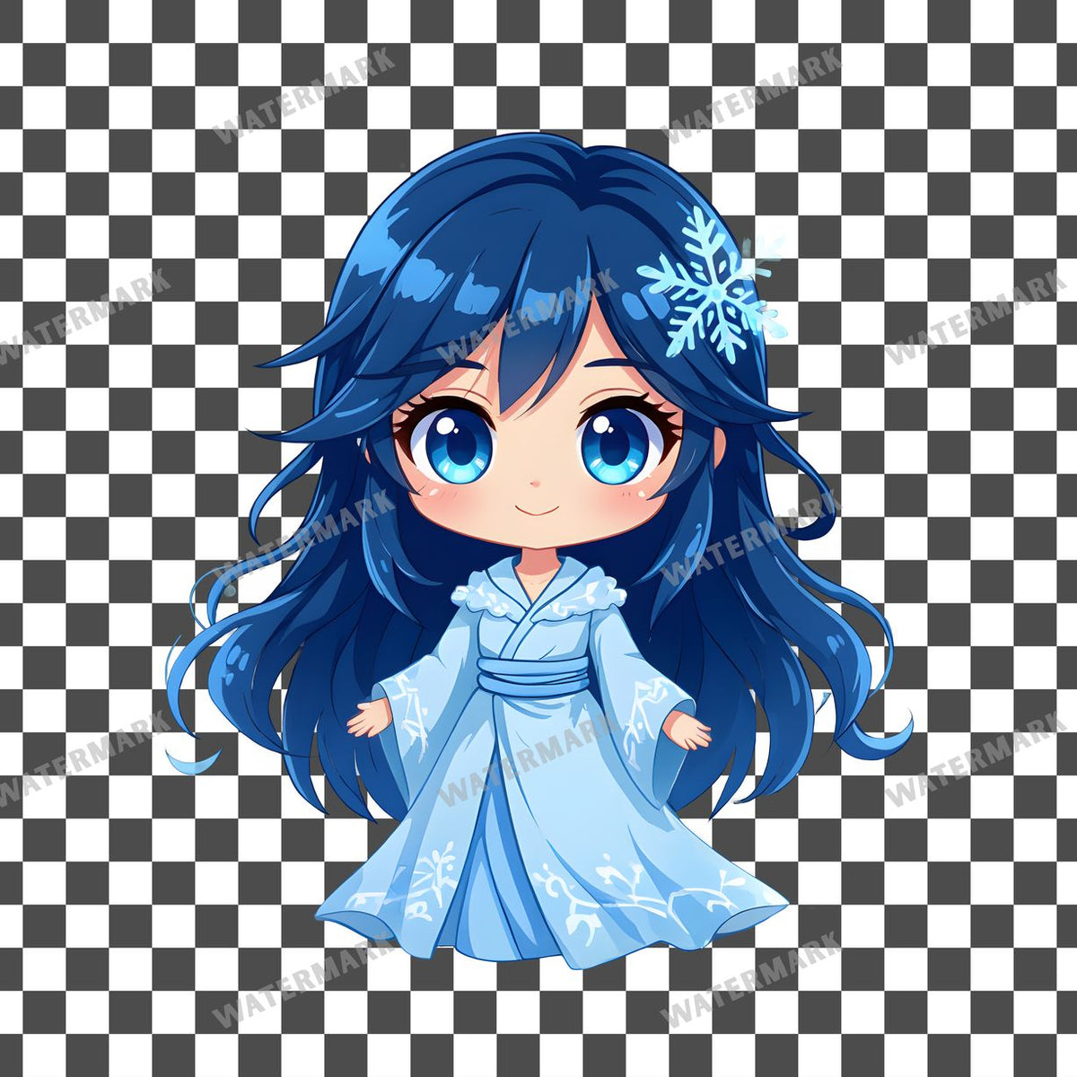 Chibi Snow Spirit Clipart Pngs