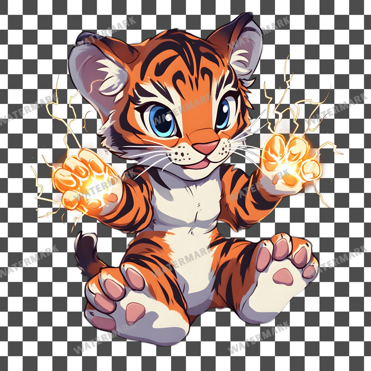 Chibi Thunder Clipart Pngs
