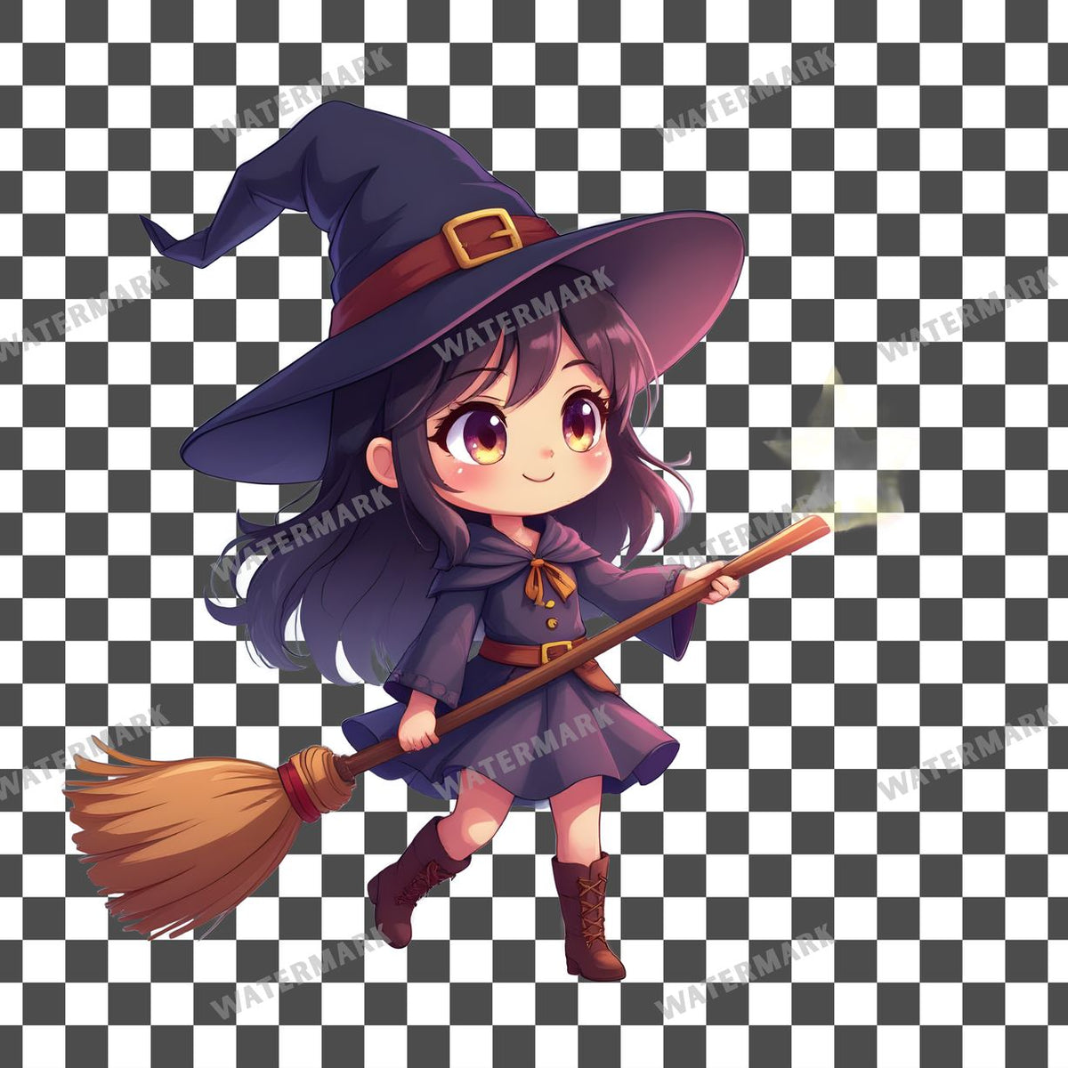 Chibi Witch Clipart Pngs