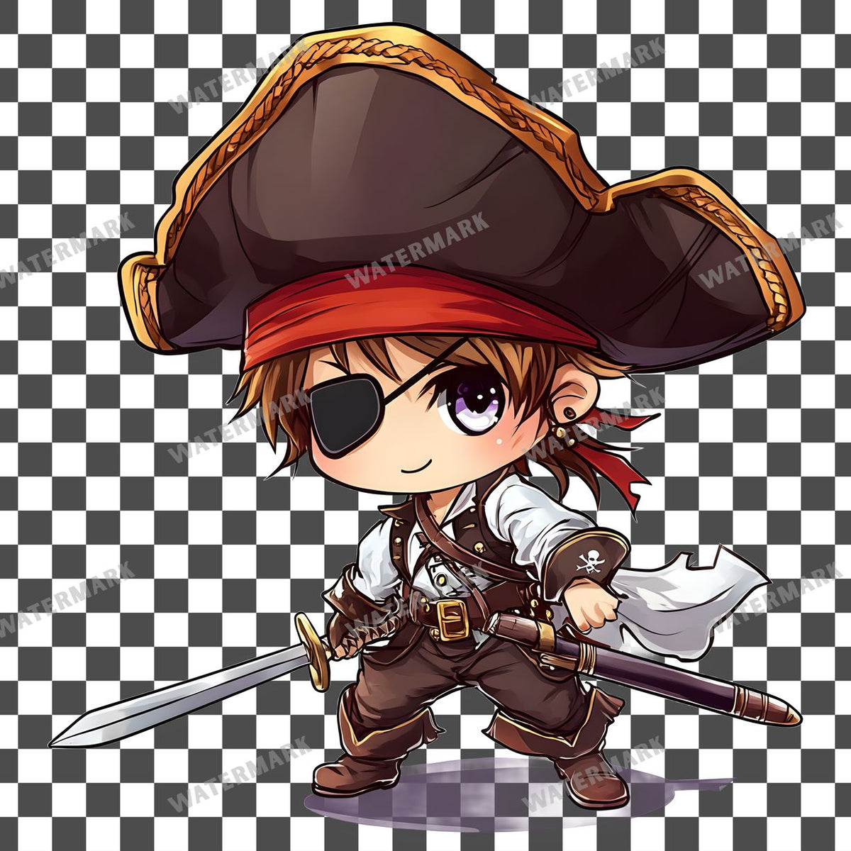 Chibipirate Clipart Pngs