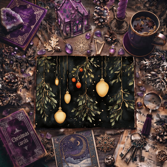 Christmas Baubles Digital Papers