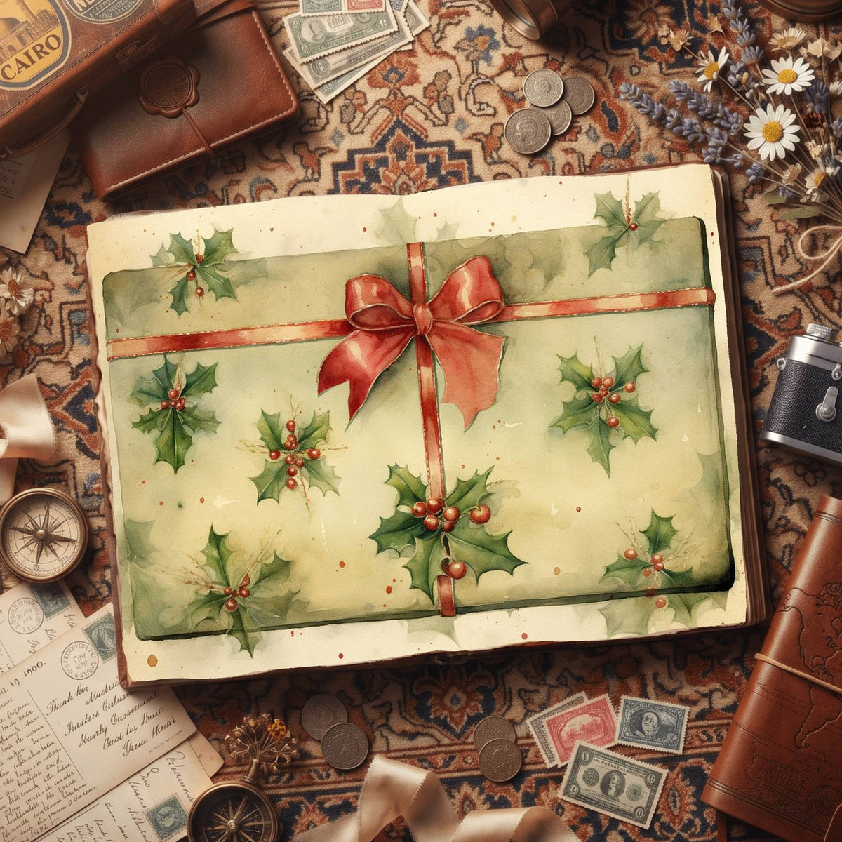 Christmas Gifts Digital Papers