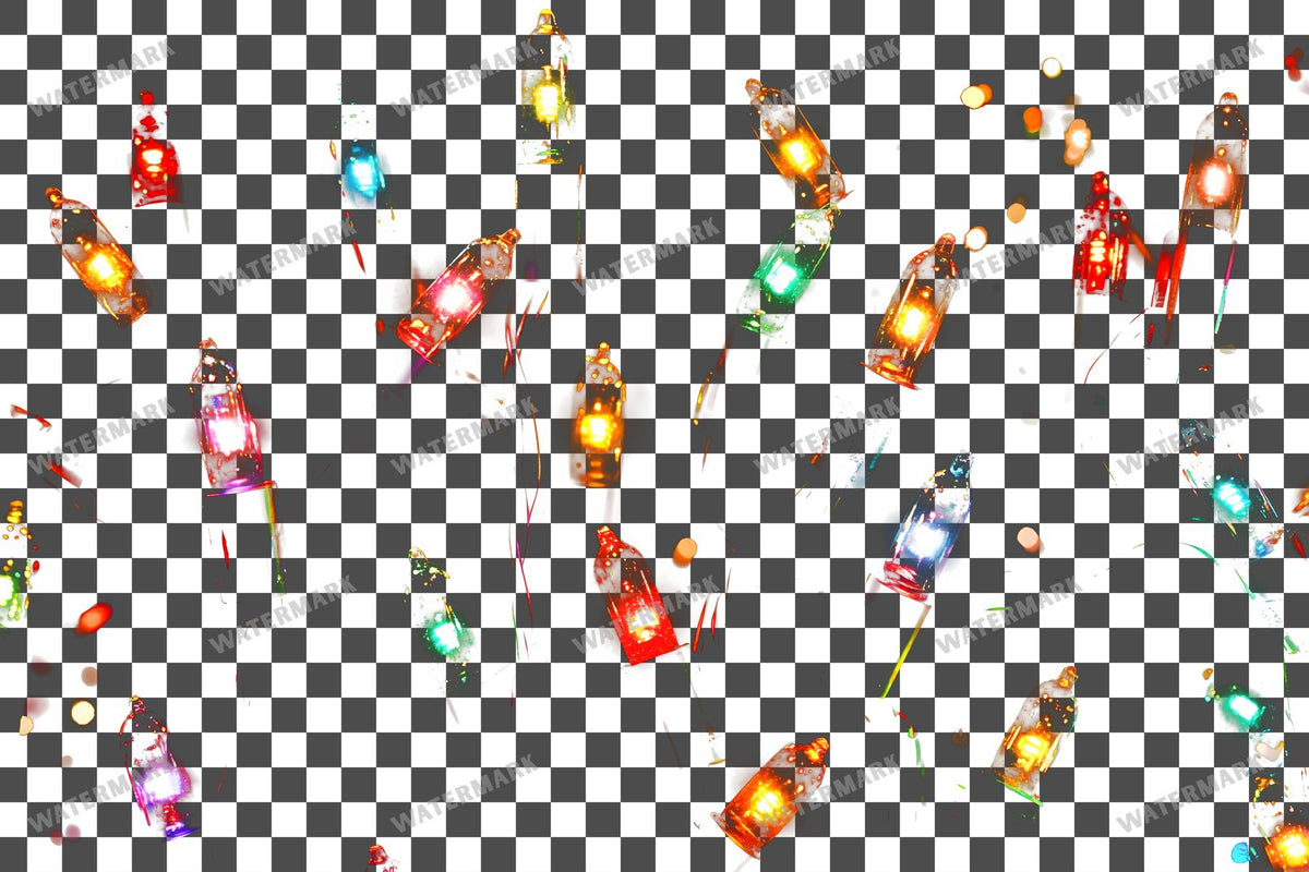 Christmas Lights Transparent Overlay Pngs
