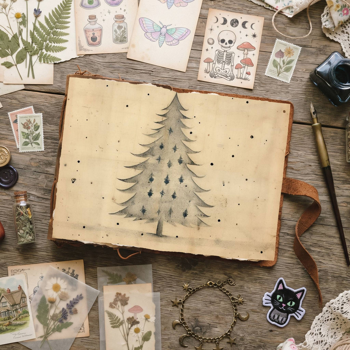 Christmas Trees Digital Papers