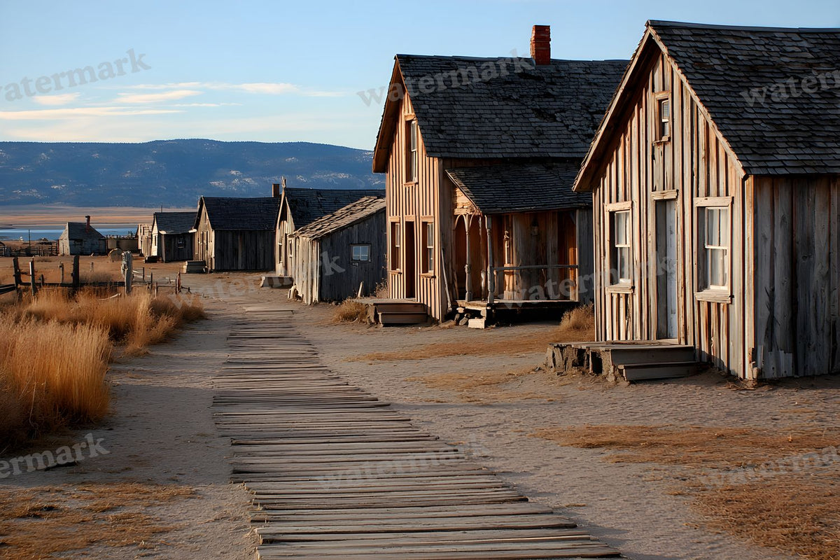 Cinematic Western Scene Backdrop Images