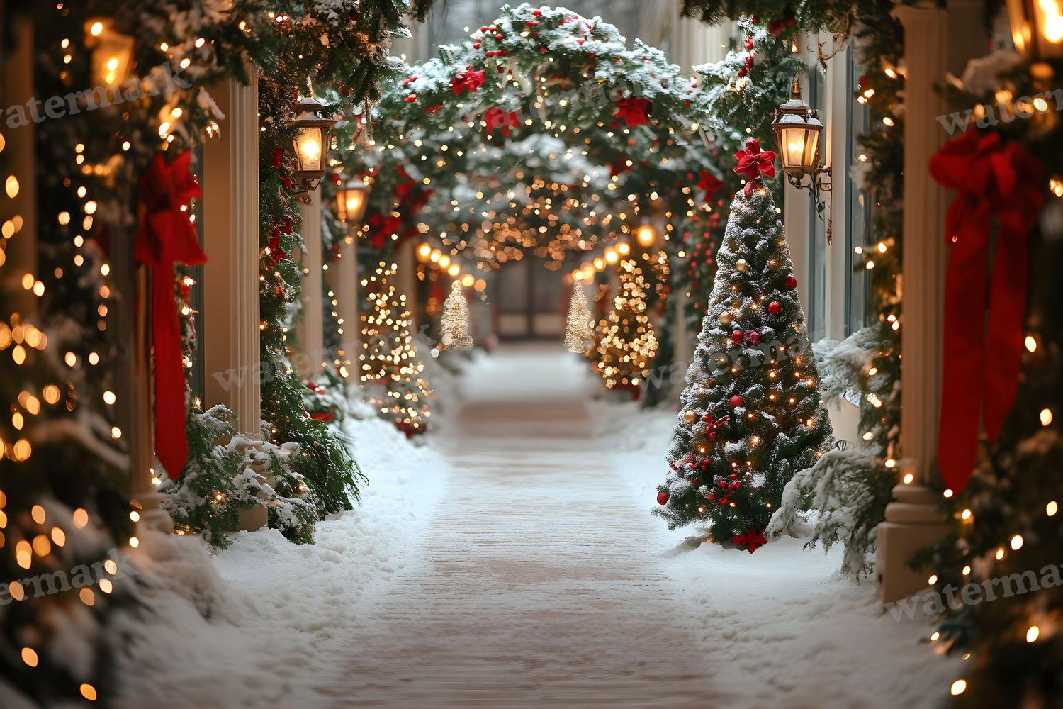 Classic Christmas Backdrop Images