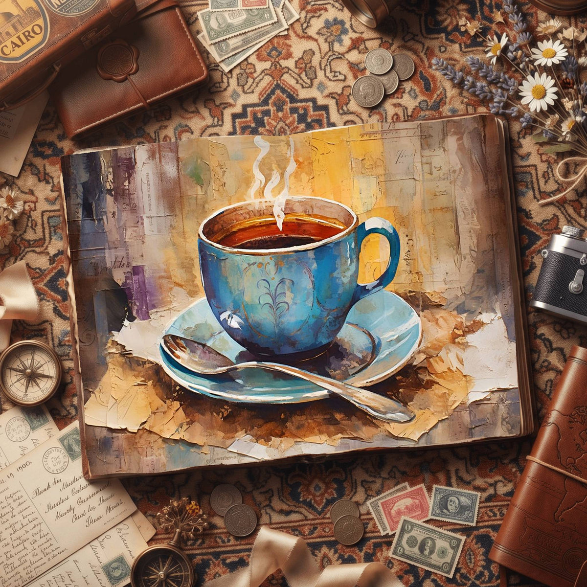 Coffee Cups Digital Papers