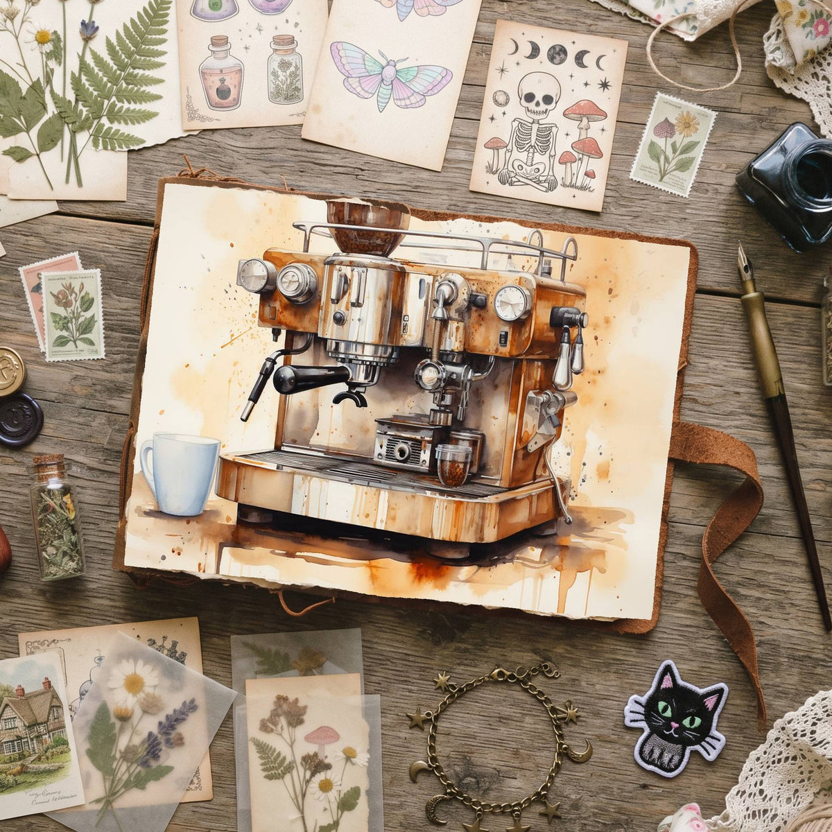 Coffee Shop Digital Papers