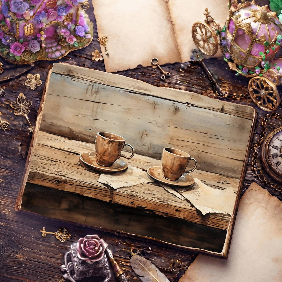 Coffee Shop Digital Papers