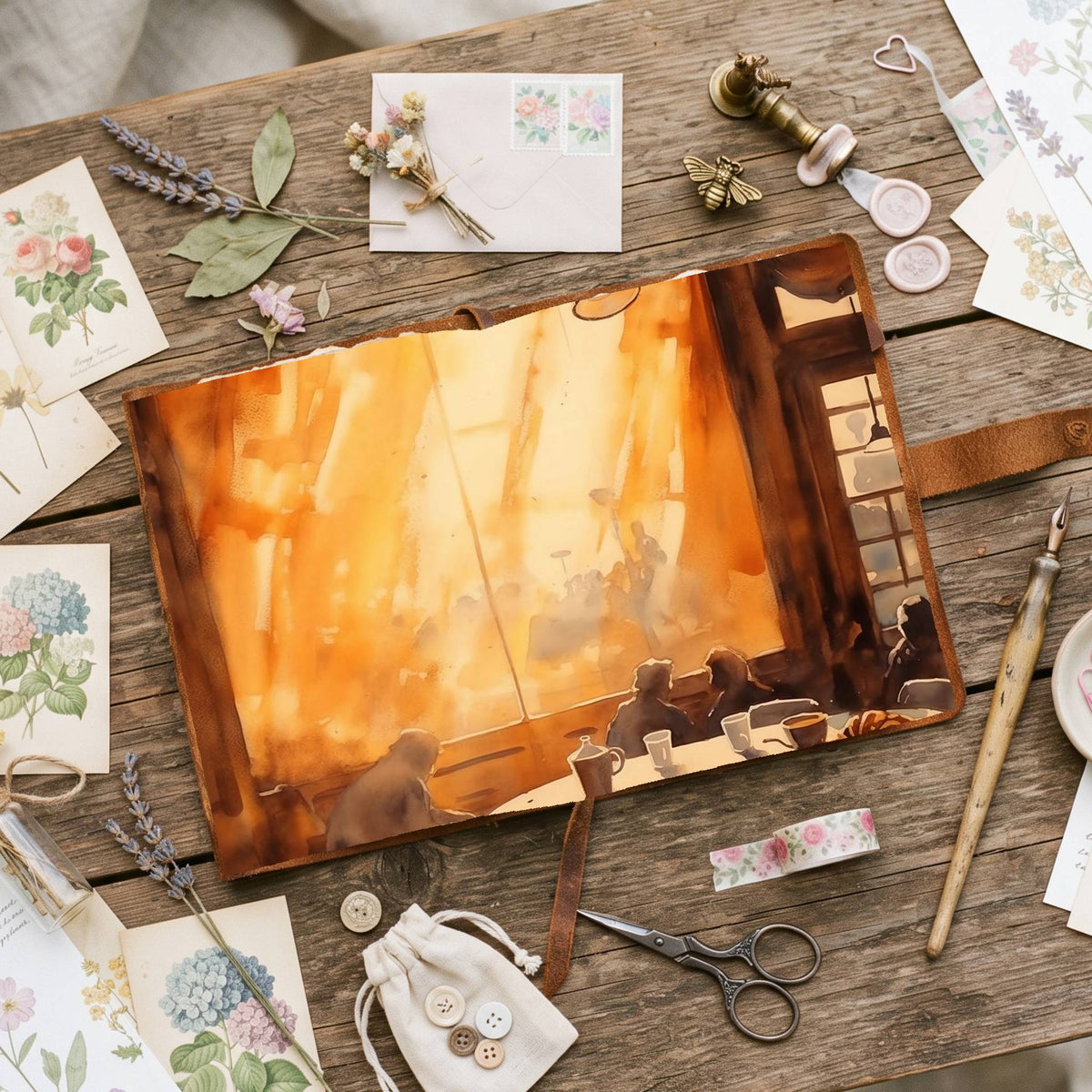 Coffee Shop Digital Papers