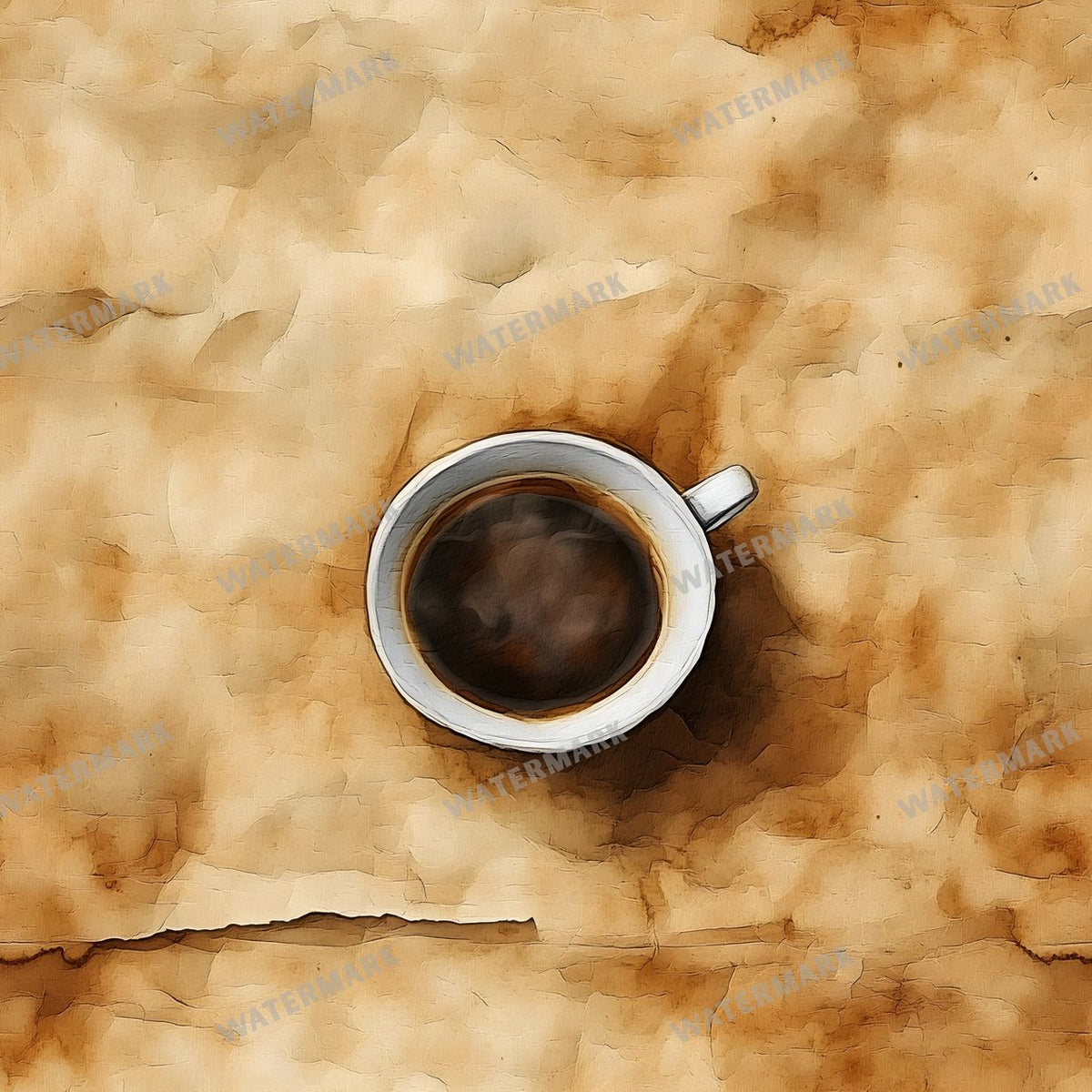 Coffee seamless pattern digital paper, repeating design 5