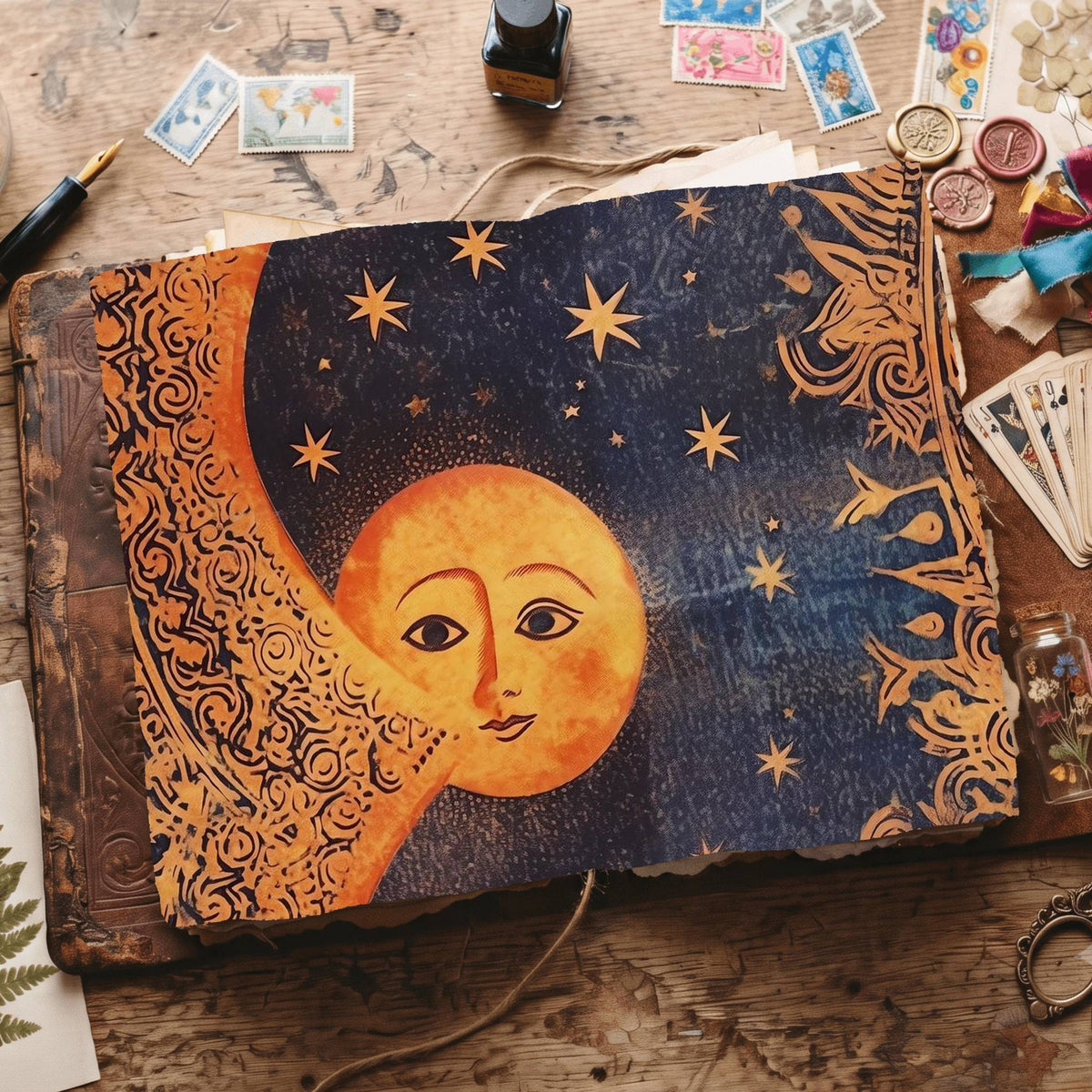 Copper Moon Digital Papers