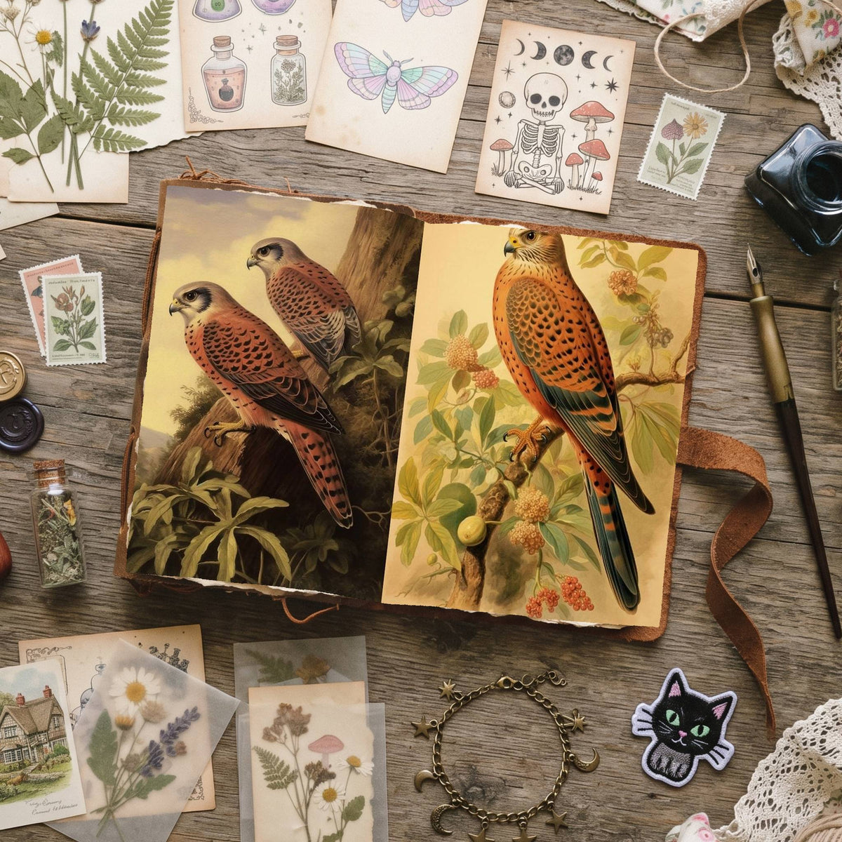 Countryside Birds Digital Papers