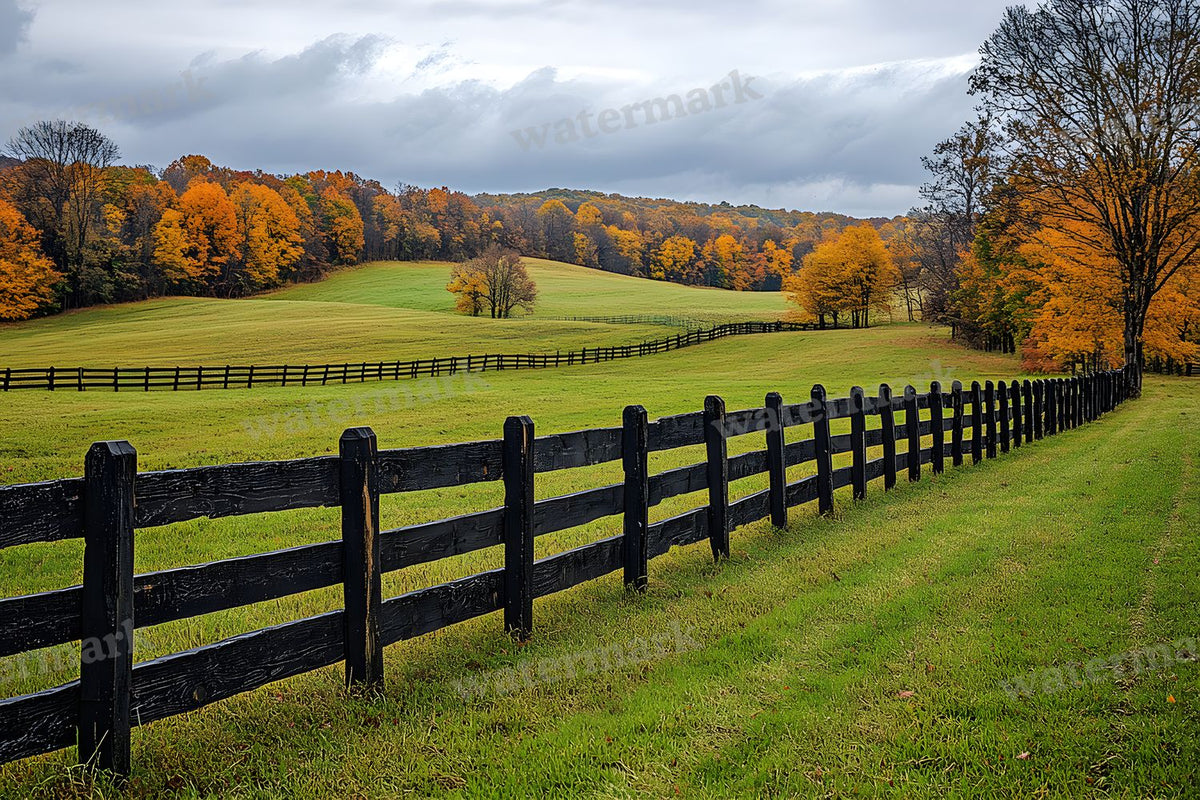 Countryside Fencing Backdrop Images