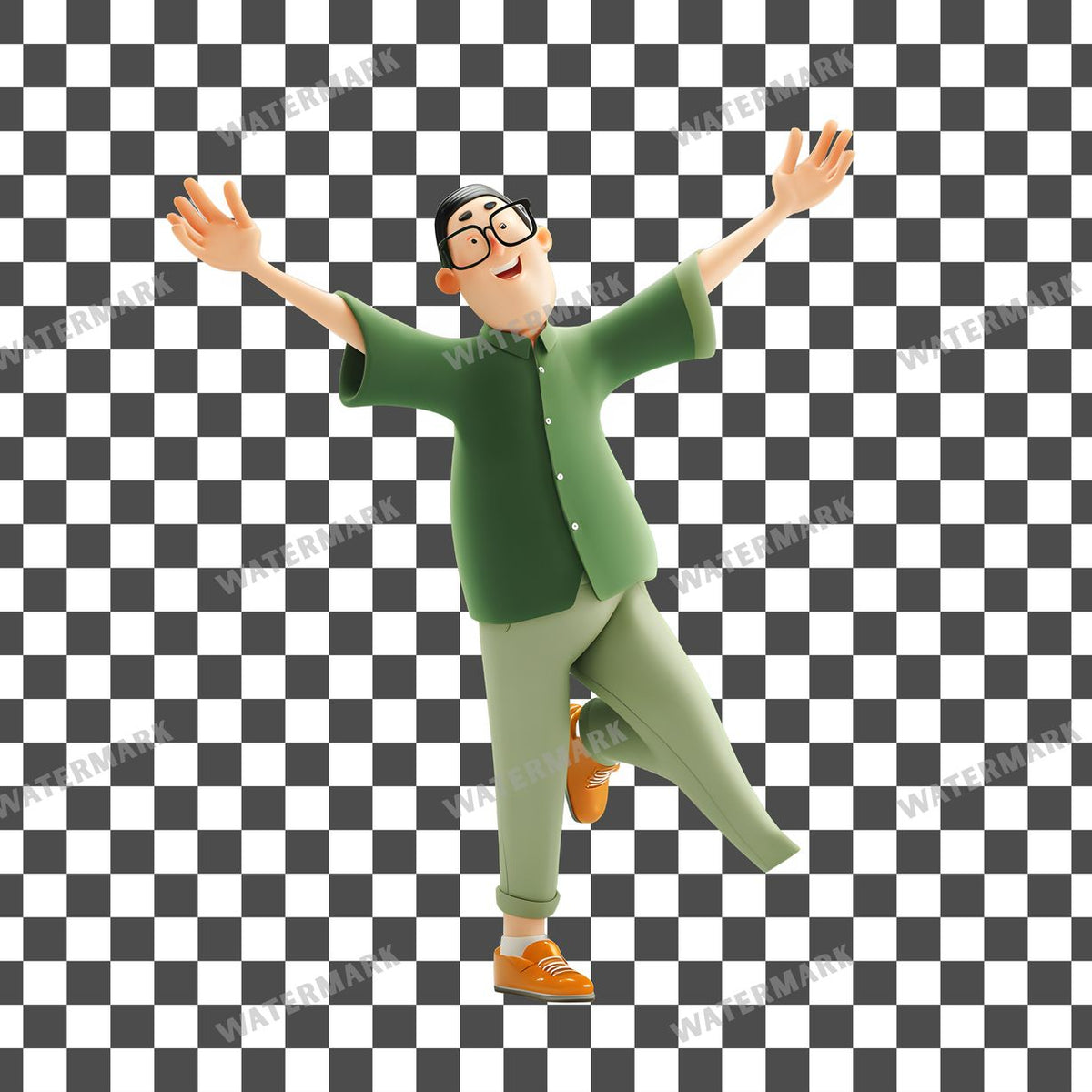 Dad Character Clipart Pngs