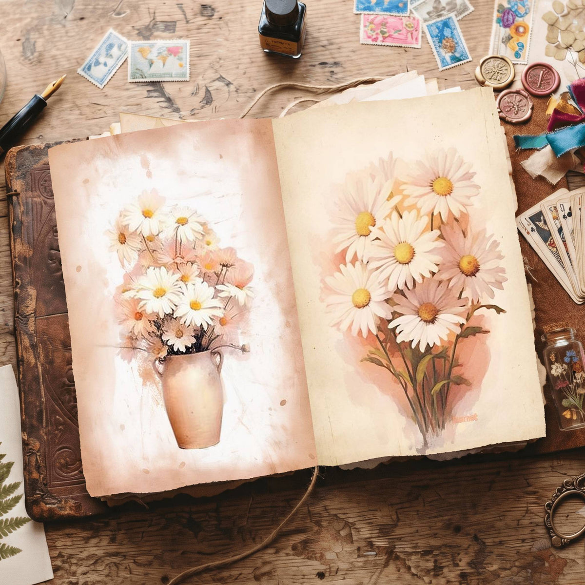 Daisies Digital Papers