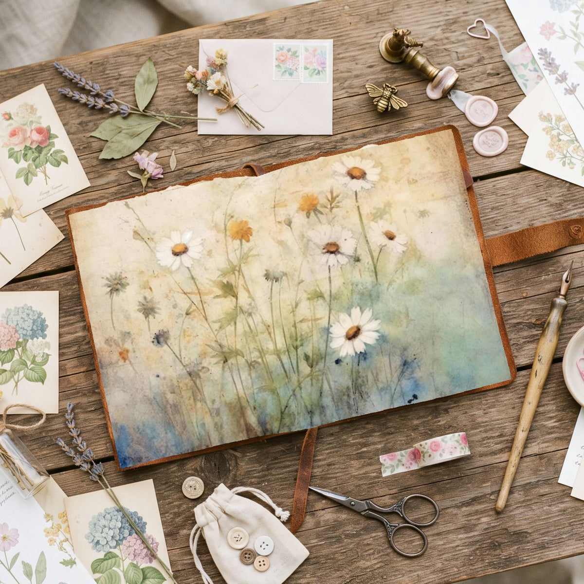 Daisies Digital Papers