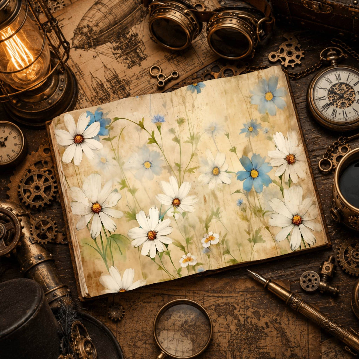 Daisies Digital Papers