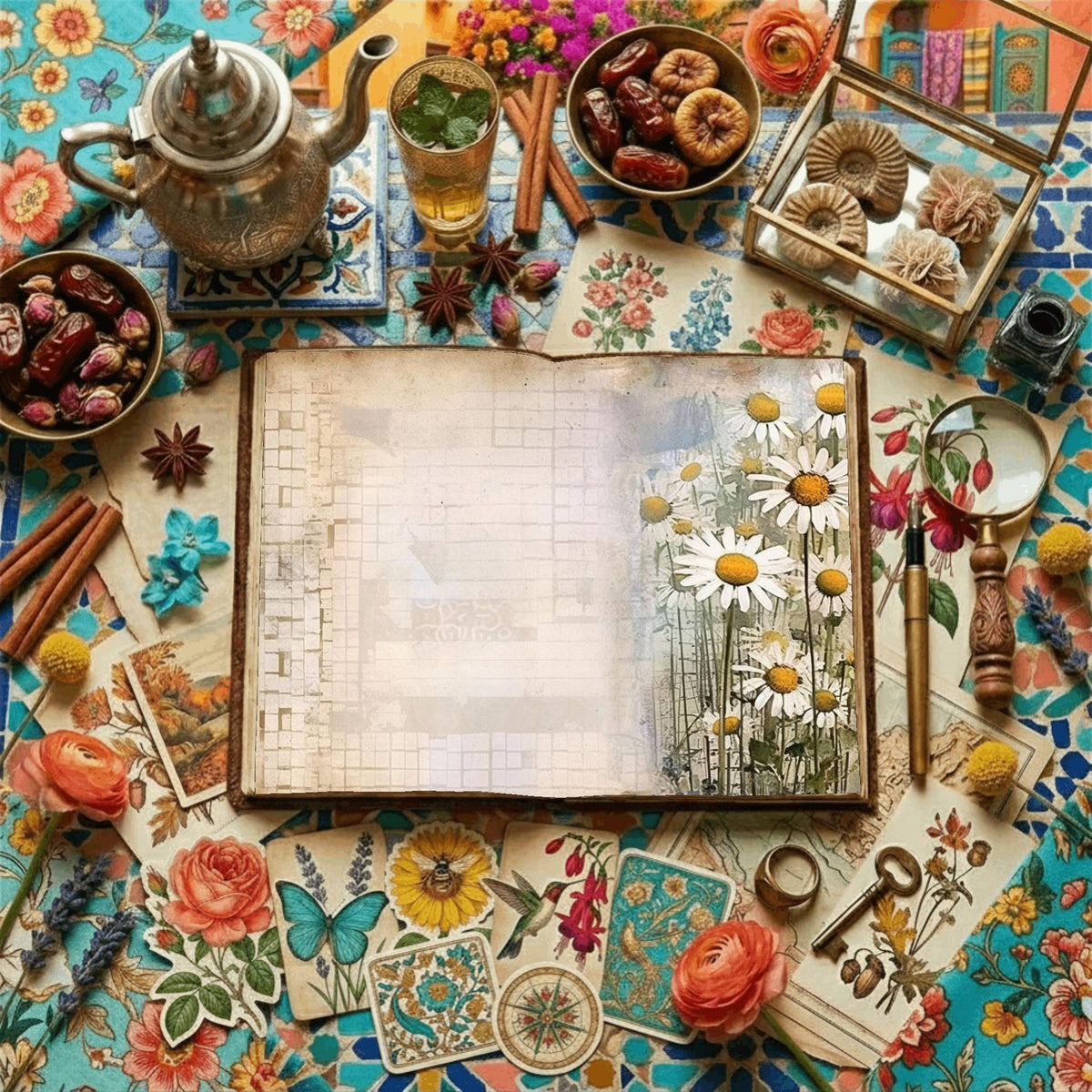 Daisies Digital Papers