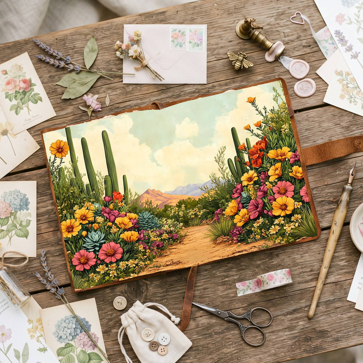 Desert Botanical Digital Papers
