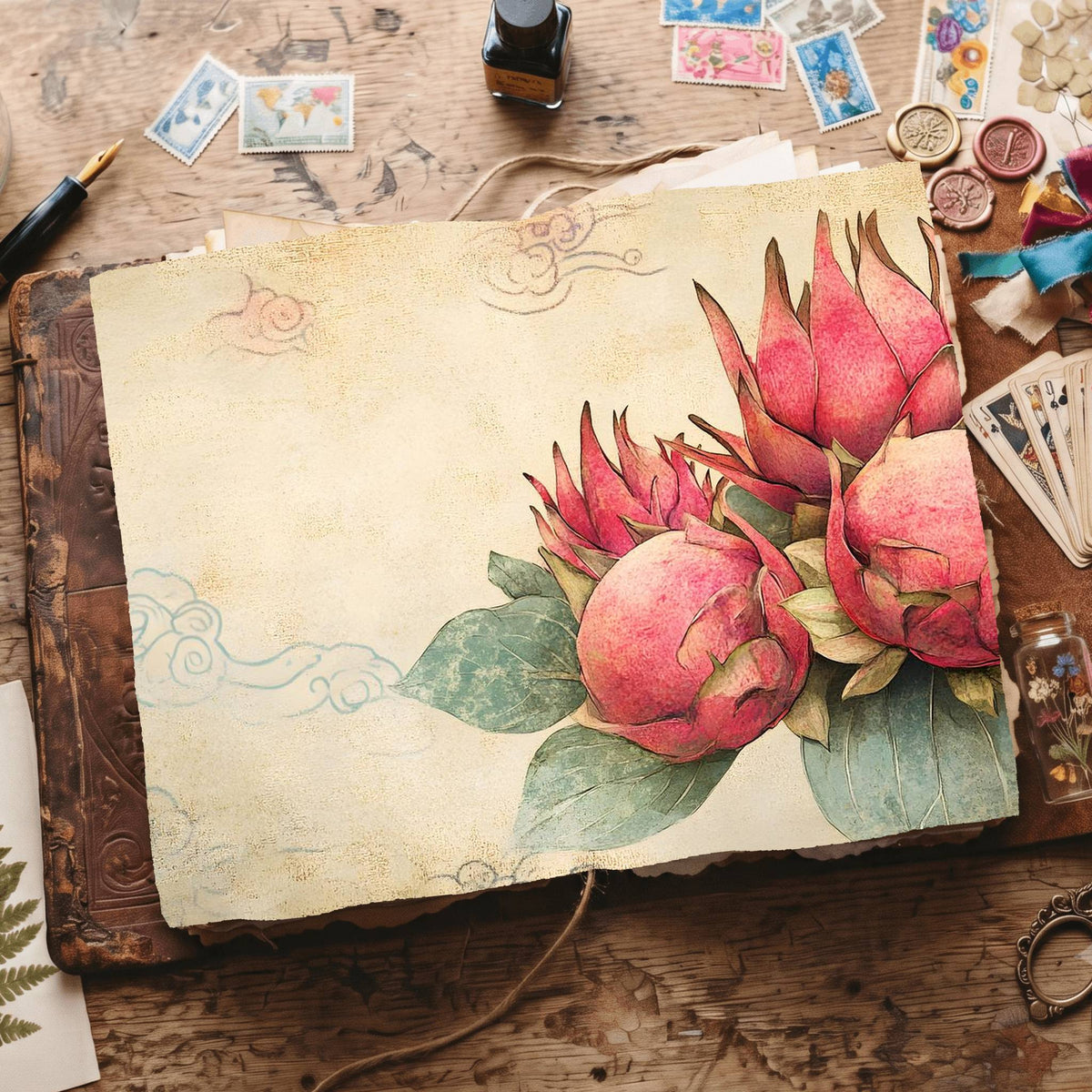 Dragon Fruit Digital Papers