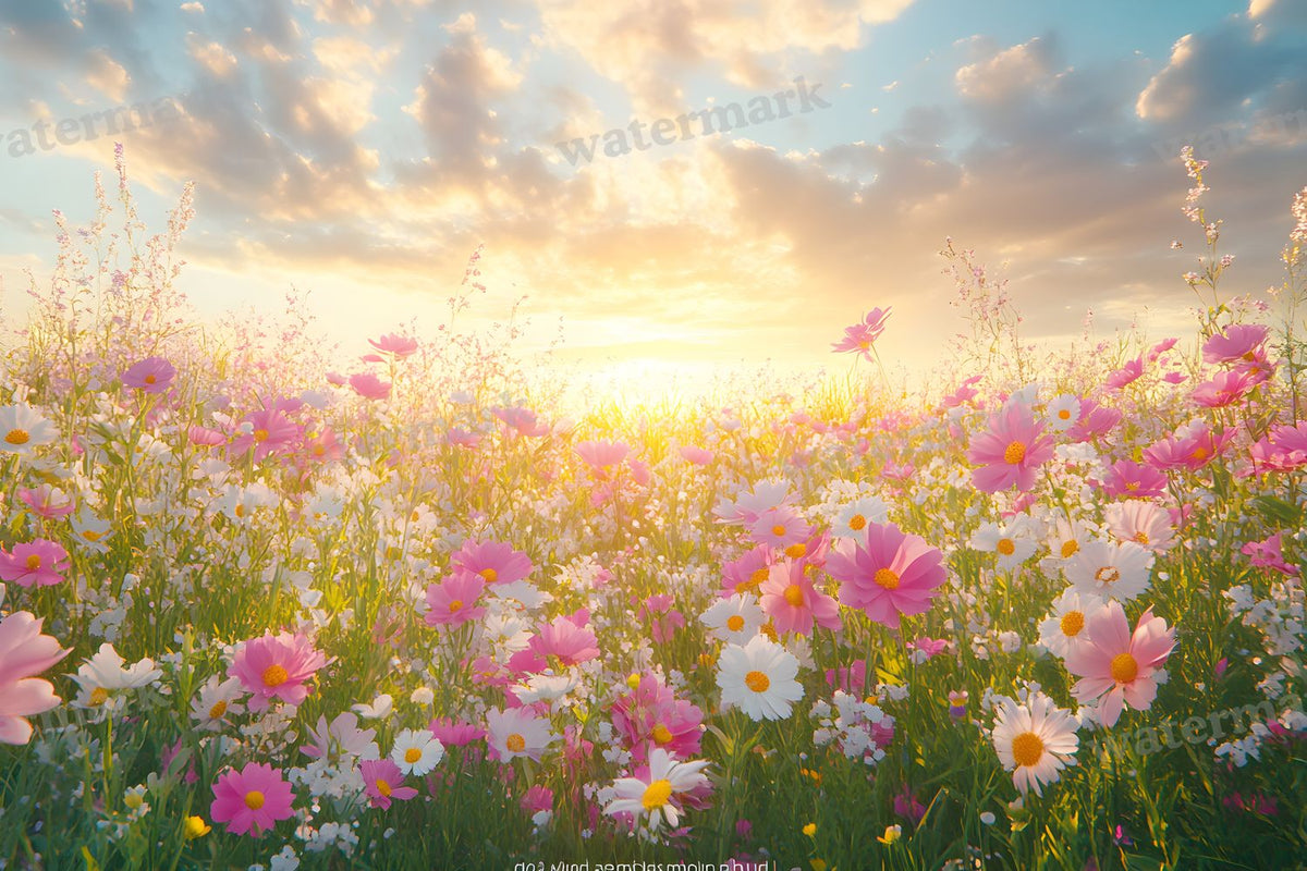 Dreamy Wildflower Meadow Backdrop Images