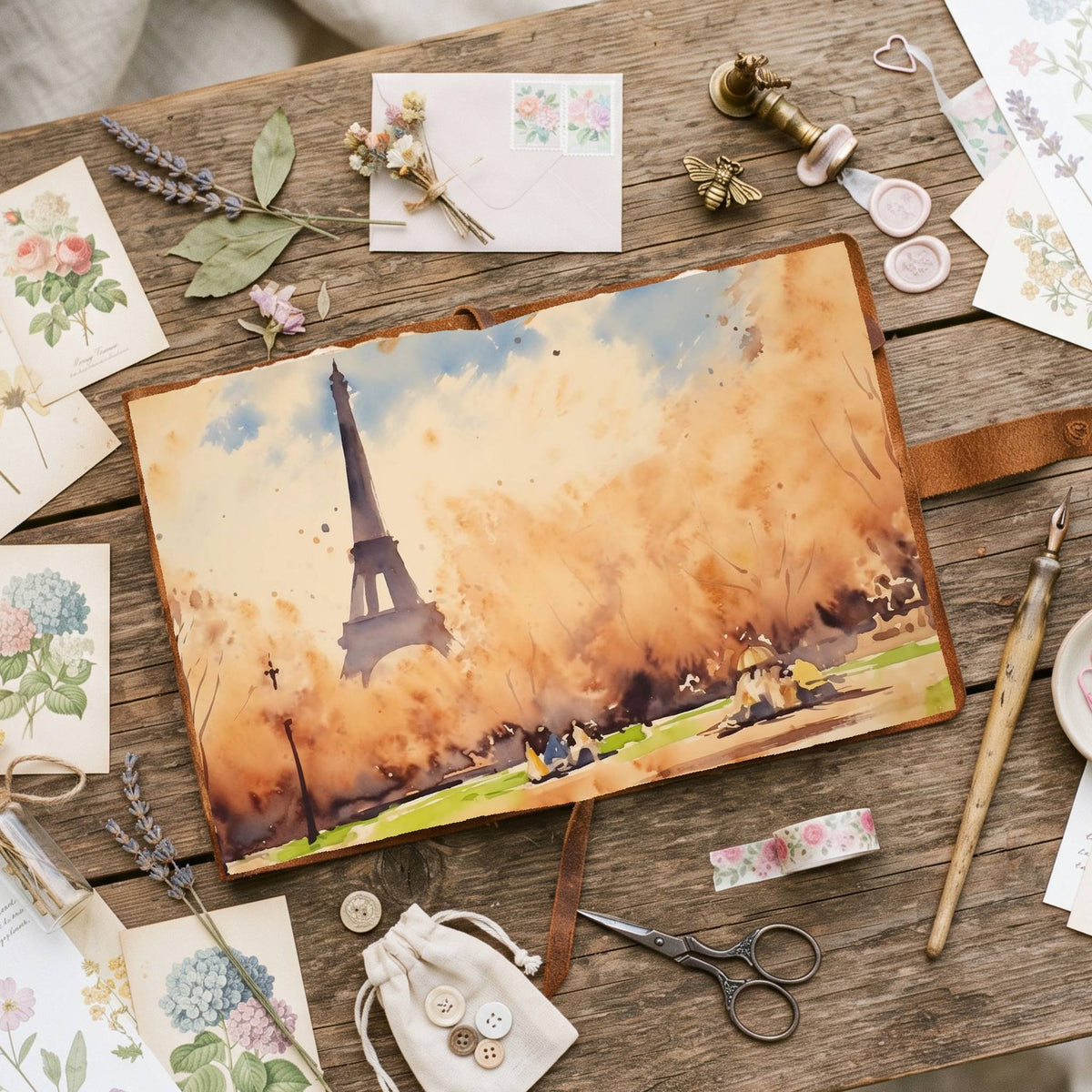 Eiffel Tower Digital Papers