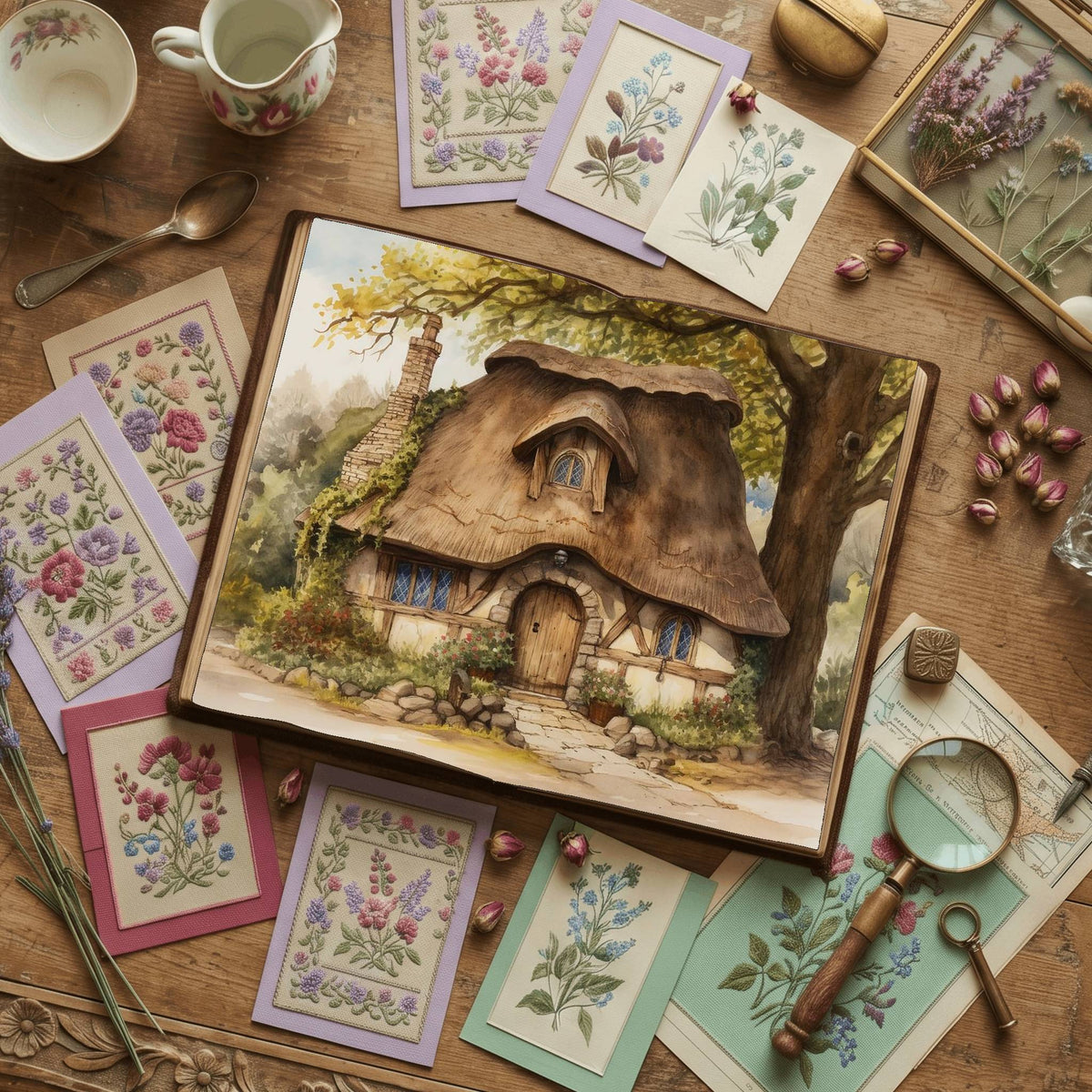Fairy Cottage Digital Papers