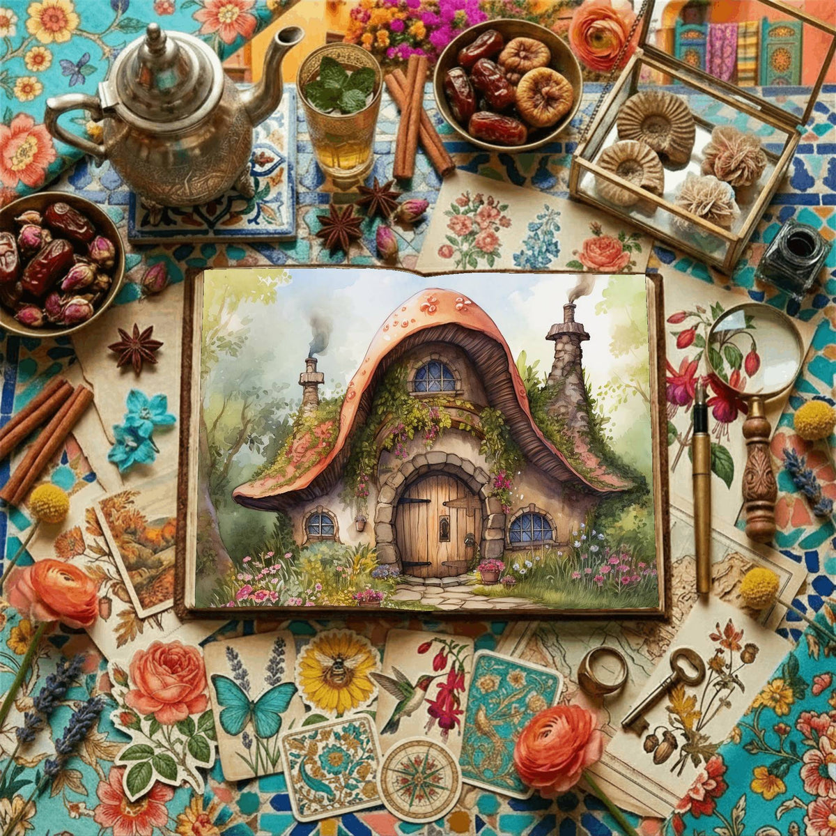 Fairy Cottage Digital Papers