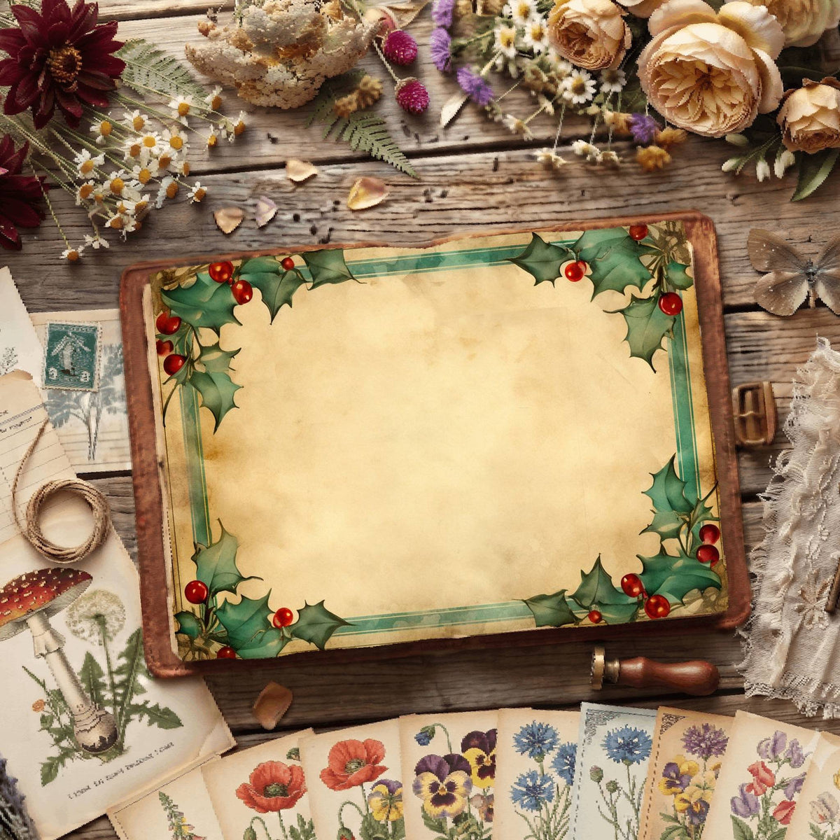 Festive Christmas Digital Papers