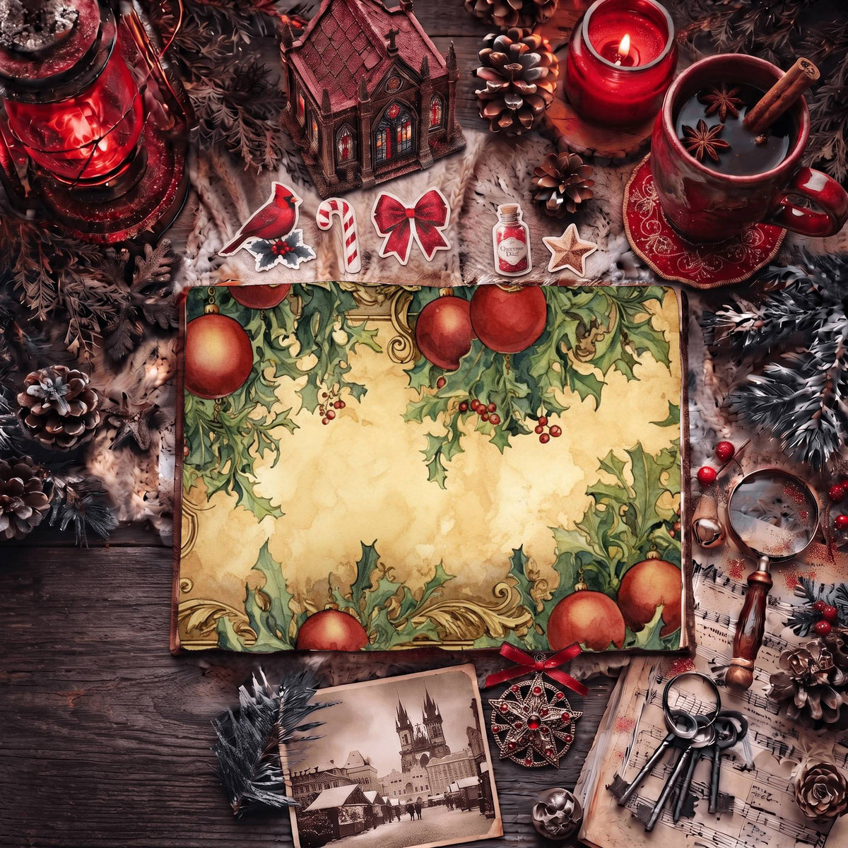 Festive Christmas Digital Papers