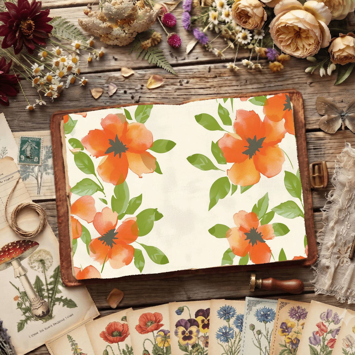 Floral Digital Papers