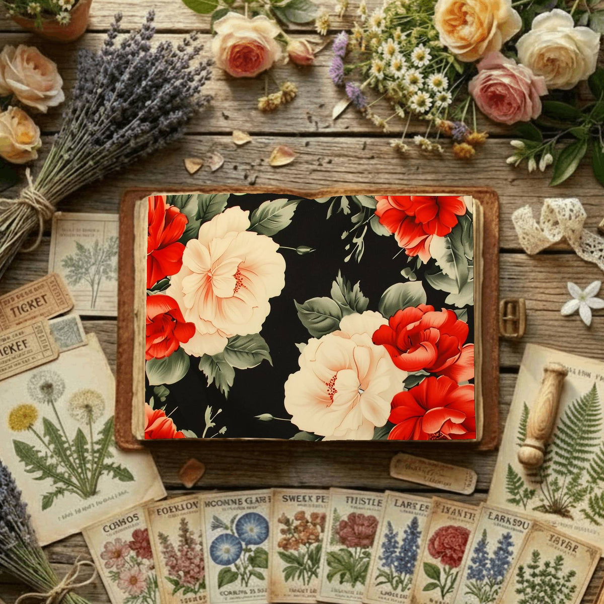 Floral Digital Papers