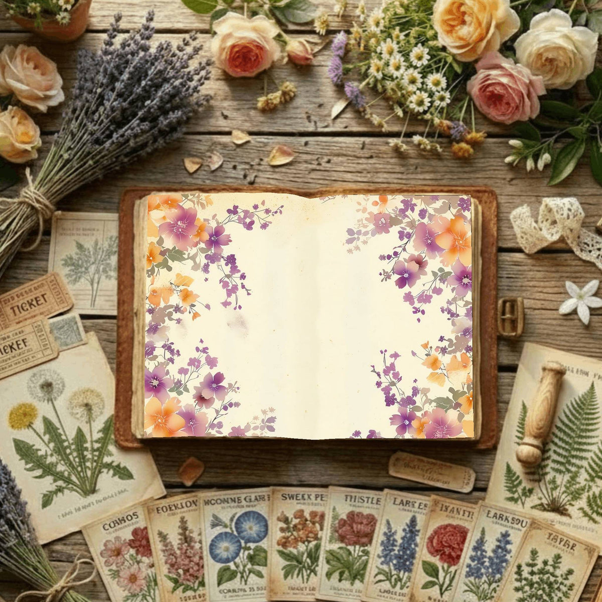 Floral Digital Papers
