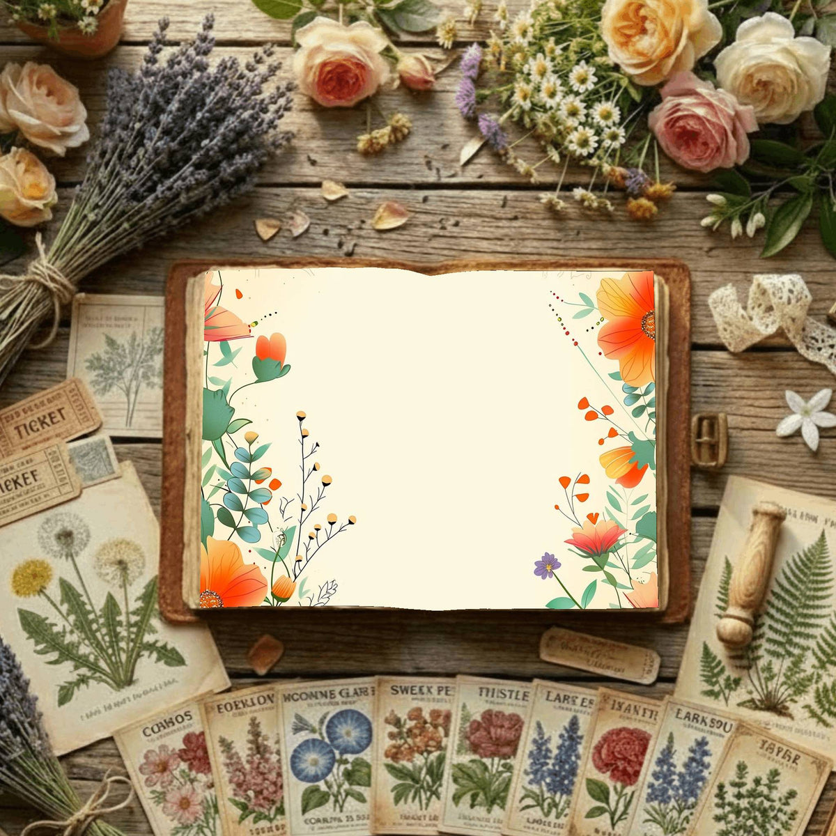 Floral Digital Papers