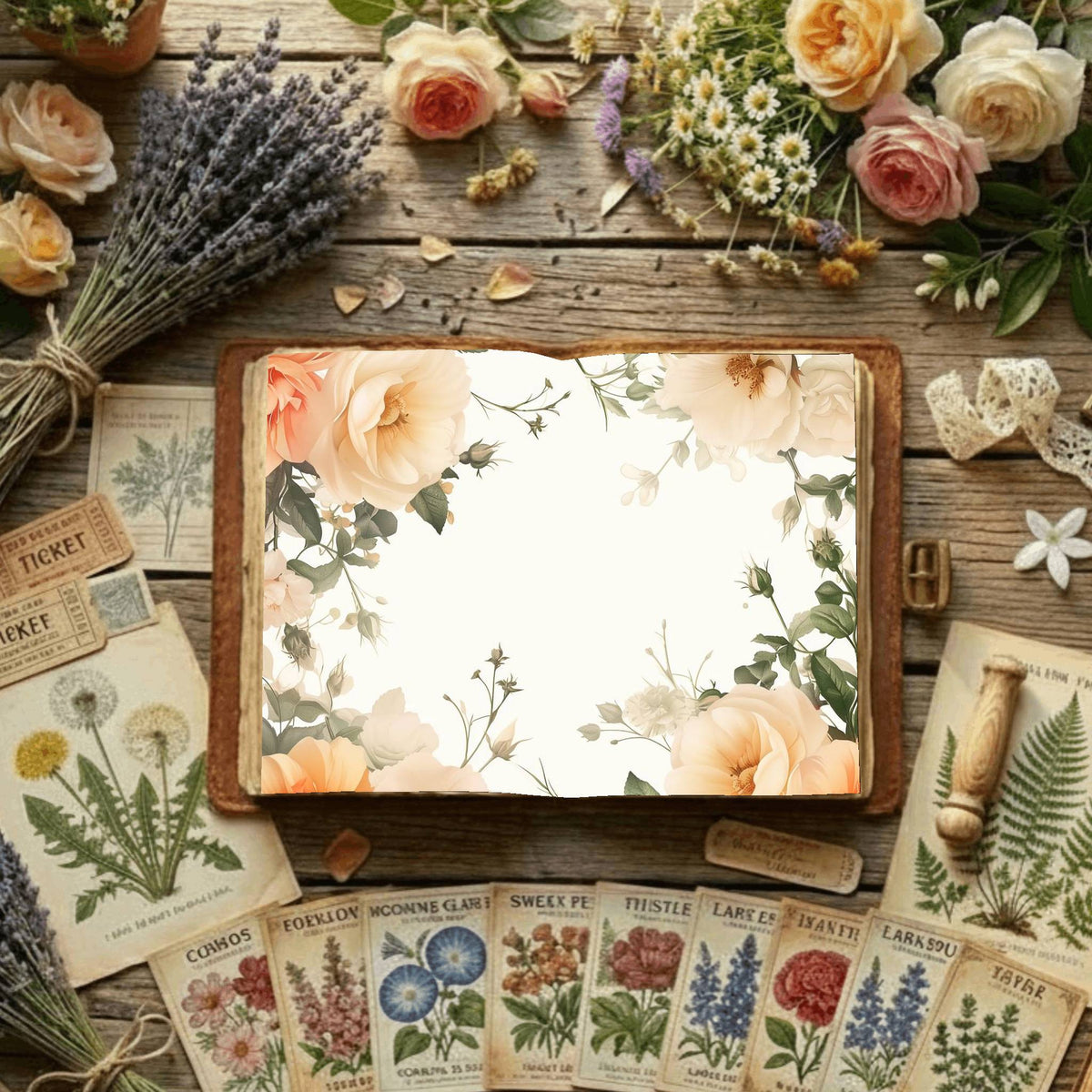 Floral Digital Papers