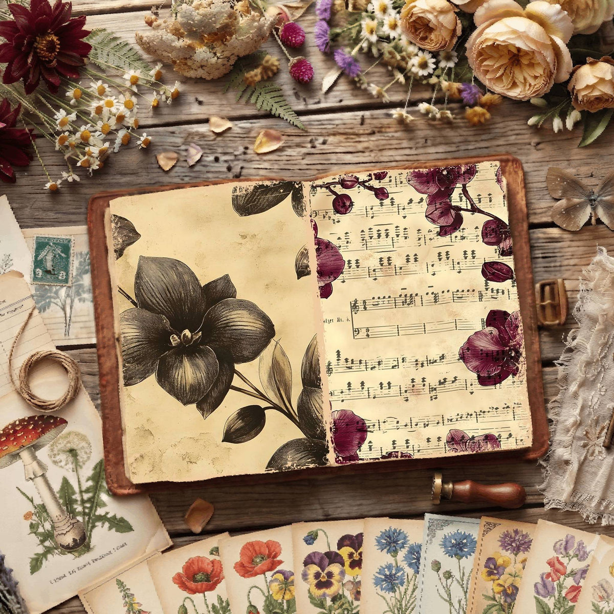 Floral Digital Papers