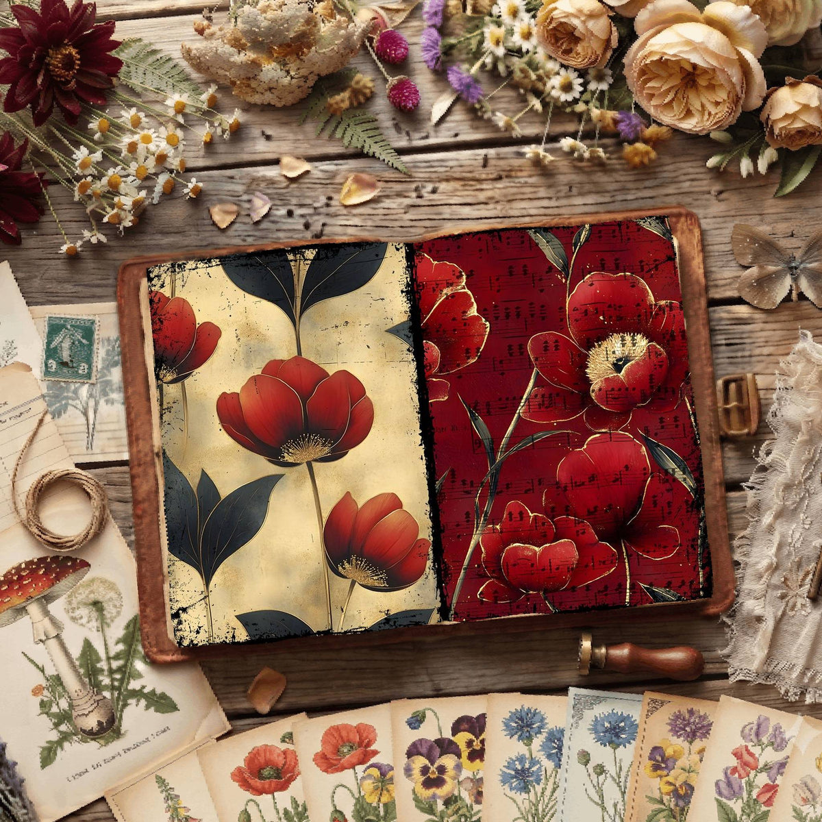 Floral Digital Papers