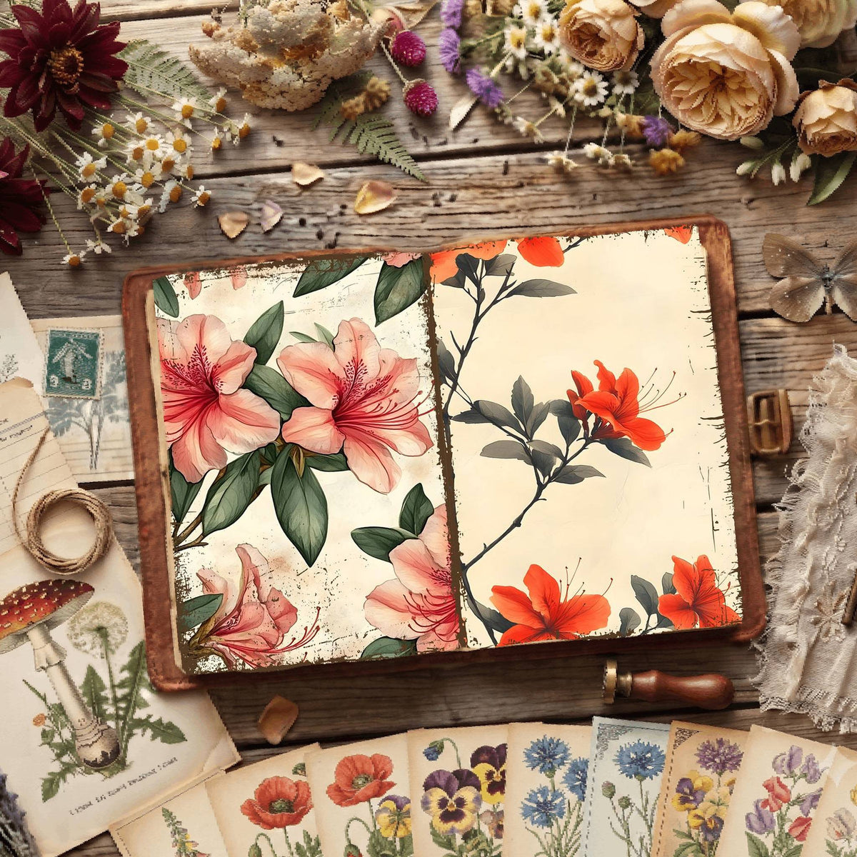 Floral Digital Papers