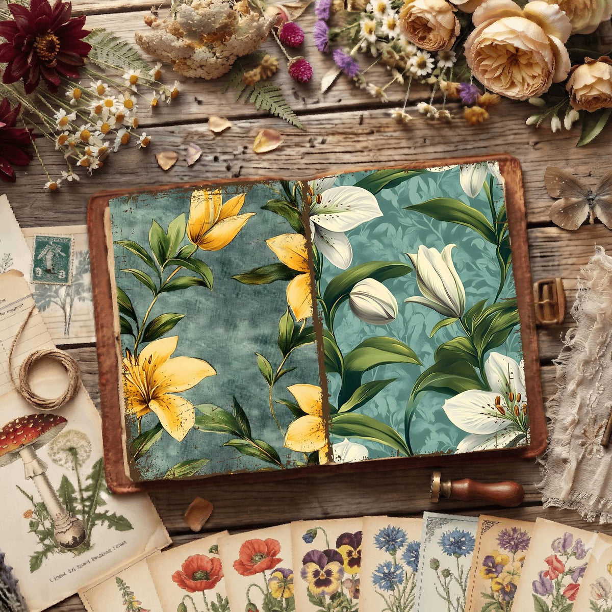 Floral Digital Papers