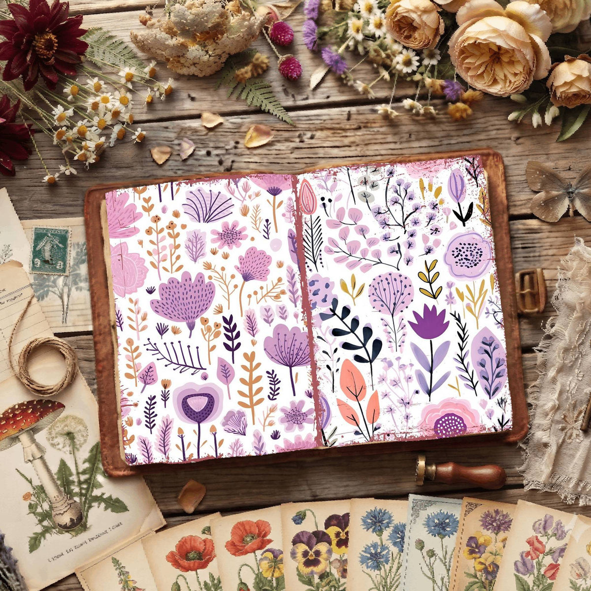 Floral Digital Papers
